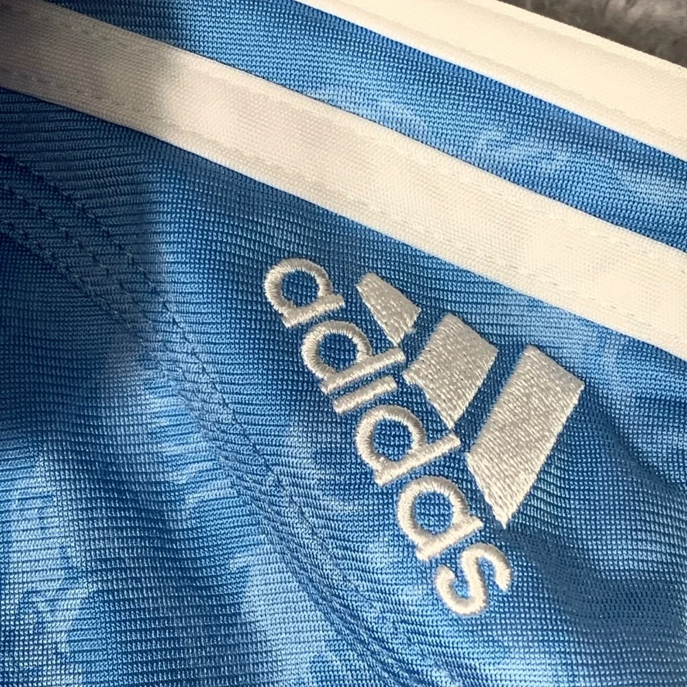 Adidas Dale Earnhardt Jr Track Jacket Womens Small Blue NASCAR Racing Full Zip‎